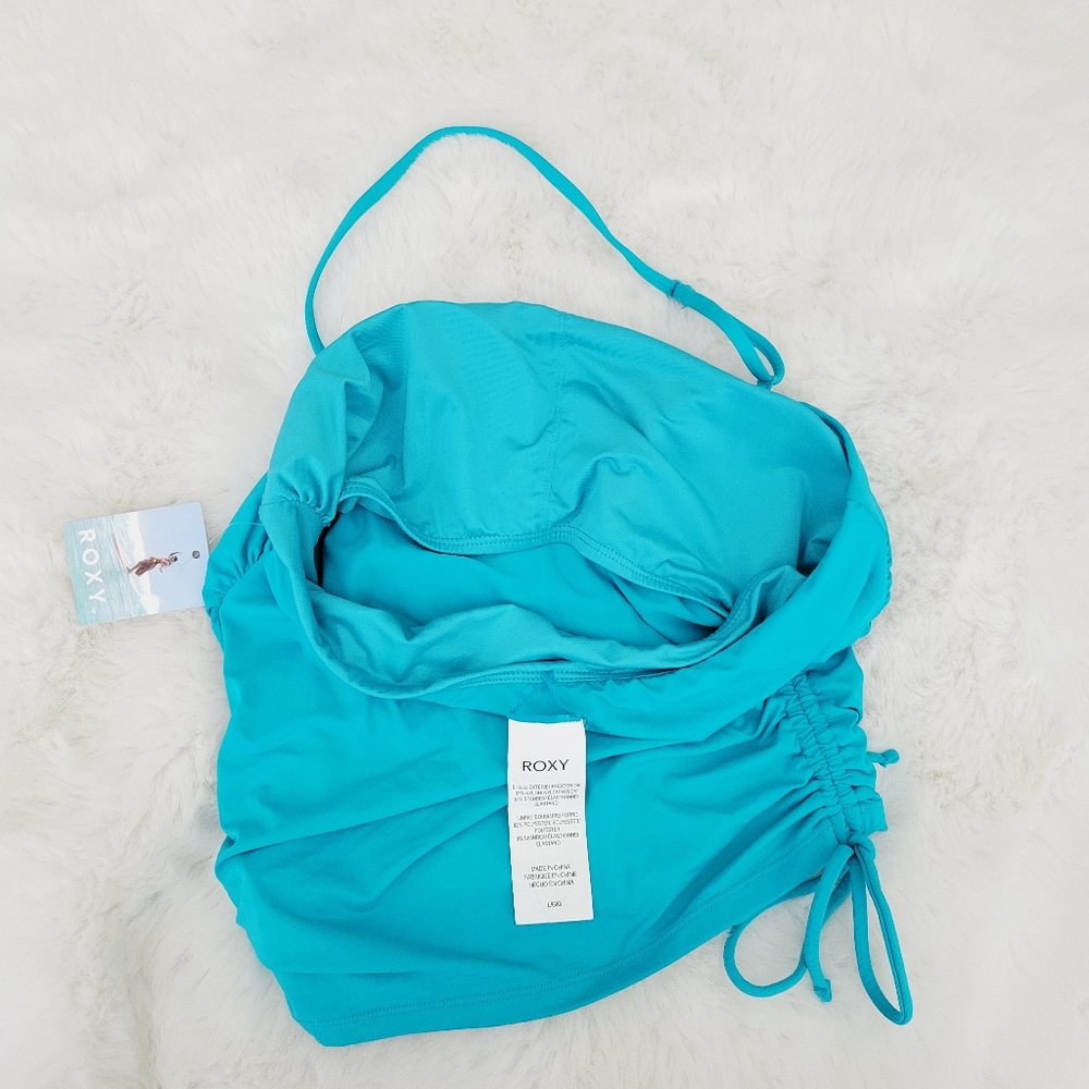 🐳ROXY BANDEAU CROP TOP & HIPSTER BOTTOMS SIZE L - Picture 6 of 11